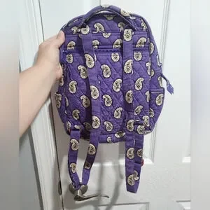 Vera Bradley Violet Purple Paisley Quilted Backpack Shop Vera Bradley Women main image 3